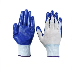 Latex Nylon Nitrile Rubber Dipped Gloves Breathable Wear resistant Wrinkle resistant Labor Protective Anti slip Safety
