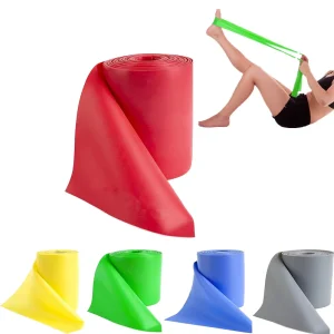 Latex Rubber Resistance Bands for Strength Training Theraband Roll Durable Portable Loop Exercise Stretch Physical Long