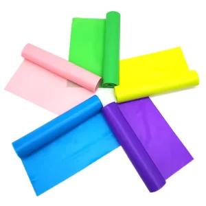 Latex Stretch Flat Elastic Bands Theraband Roll 1.5m Yoga Pilates Rubber Stretch Resistance