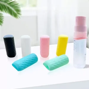 Leak Proof Silicone Travel Bottle Cover Protective Sleeve for Cosmetic & Toiletry Bottles