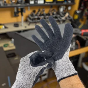 Level 5 HPPE Liner Latex Coated Custom General Cut Resistant Protection EN388 Work Labor Protection Gloves