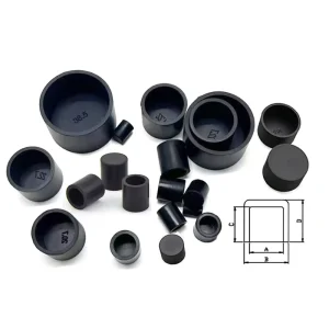 Lituo Black Silicone Rubber Caps End Covers Heat Resistant Tube Caps Sealing Anti Collision Protective Sleeves Pipes Model
