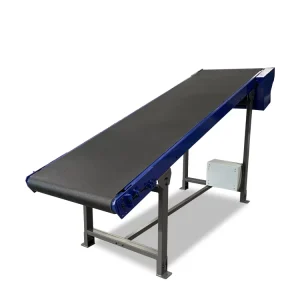 Logistics Carbon Steel Belt Conveyor Heavy Duty Frame Stable Operation For Warehouse Cargo Handling