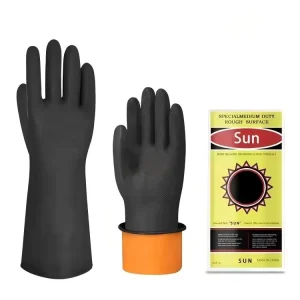 Long Chemical Resistant Heavy Duty Rubber Glove Cleaning Factory Household Car Wash Work Safety Industrial Latex Gloves
