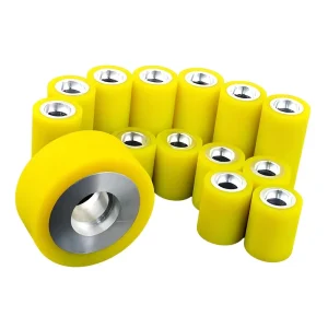 Longya Rubber Roller Shore 35 Hardness Precision Cutting Roller Custom Logo Industrial Packaging