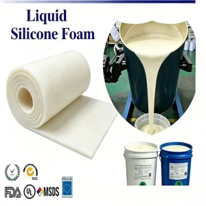 Low Density Two Part Foam Silicone Good Resilience for Sealing Buffer Composite Materials