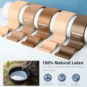 Low MOQ Custom Logo Natural Latex Heavy Resistance Durable Hip Booty Mini Band Set 5 Piece Exercise Loop Bands for Home Fitness