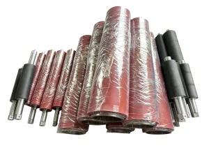 Low Permanent Deformation Rubber Roller Silicone SBR EPDM PU Tailor Made Diameter for Industrial Surface Compounding