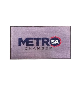 Luxury Custom Printed Nylon Eco Friendly 7mm Thick Entrance Mat Nitrile Rubber Backing Heavy Duty Anti Slip Washable Home Hotel