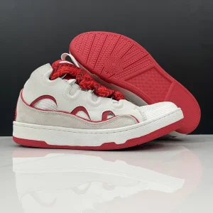 Luxury Leather Mesh Sporty Sports Shoes Lace Up Skate Shoes Breathable Designer Chunky Sneakers for Men Women Running Shoes