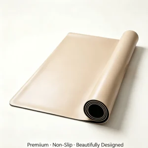 Luxury PU Natural Rubber Yoga Mat Matte Sweat Absorbent Mat for Pilates Home Gym Studio
