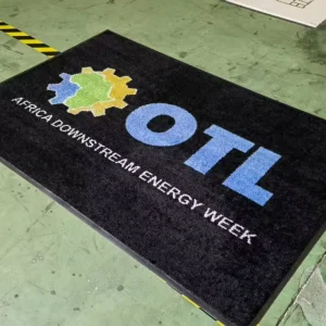 Luxury Round Nylon Full Color Printed Anti Slip Rubber Backing Machine Washable Eco Friendly Custom Size Door Mat