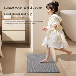 Luxury Toilet Floor Mat Absorbent Non Slip Dirt Resistant Machine Washable Eco Friendly Home Hotel Use High Level Simple Design