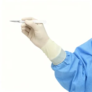 MOCAREHEALTH Professional Medical Grade Latex Gloves Radiation Sterilized Puncture Tear Resistant ISO 13485 Certified OEM ODM