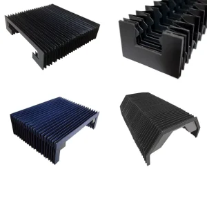 Machine Fitting Foldable Dust Protective Cover Black Flexible Accordion Dust Cover