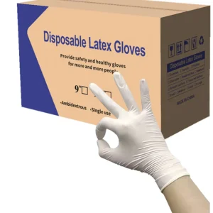 Malaysia Whole Cabinet Gloves Factory Direct Sales Lab Latex 12 Inch Long Micro-touch Medical White Surgical Latex Gloves