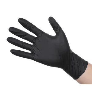 Manufacturer Black Nitrile Antiskid Examination Disposable Nitrile Gloves