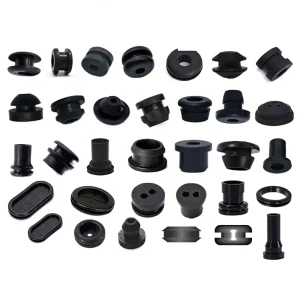 Manufacturer Black RF-001 Silicone Cable Grommets Power Supply Case Sleeves Dual-Hole and Multi-Hole Quick-Install Rings