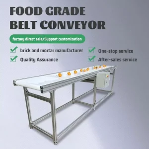 Manufacturer Direct Food Grade Unpowered PU PVC Rubber Portable Conveyor Belt Anti Bacterial Surface