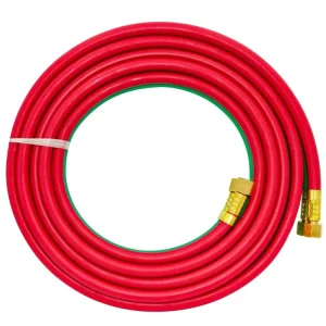 Manufacturer Double-Welded Oxygen Acetylene Rubber Hose 300 PSI Working Pressure
