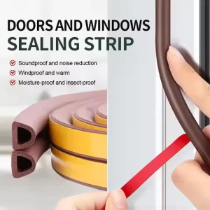 Manufacturer Self-Adhesive D-Type EPDM Sponge Foam Dustproof Sealing Strip for Door Window Gap
