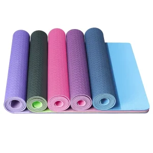 Manufacturer Yoga Pilates Private Label Waterproof Eco Friendly TPE Yoga Mat With Strap