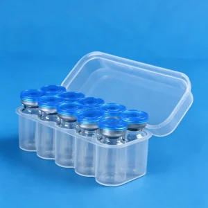 Manufacturer grade Xilin 7 mL PP Plastic Rectangular Sampling Boxes Lids 10 count Pack Transparent Vials Lyophilized Powders