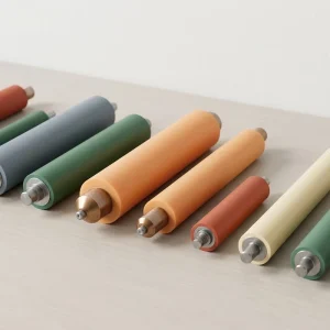 Manufacturers Can Customize Polyurethane Rollers Polyurethane wrapped Idler Rollers Roller Shafts Iron core Polyurethane Rubber