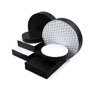 Manufacturers Customized Bridge Rubber Bearing Plate Round Rubber Damping Elastomeric Rubber Bearing Pads for Bridges