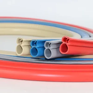 Many Color Supply PVC Door Steel Strip Sealing Strip U shaped With Round Bubble Sealing Strip