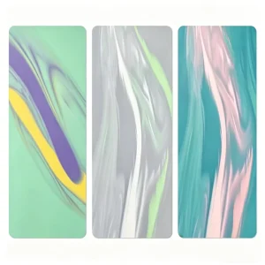 Matte Natural Rubber Yoga Mat Aurora Double sided Contrasting Colors Reinforced Widened Thickened High elasticity Non slip Mat