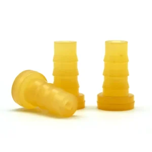 Medical Catheter Threaded Natural Rubber Stopper Hongmeng Brand T9*16 Model Yellow