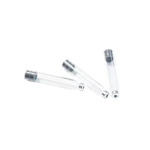 Medical Grade Infusion Glass Cartridge with Rubber Stopper 3ml Capacity Hot Stamping Clear Surface QIYUE Brand Model Q A17