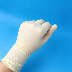 Medical Grade Latex Surgical Gloves Sterile Disposable 6mil Thickness Powdered Powder Free