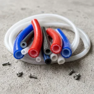 Medical Grade Nylon Braided Reinforced Double Layer Flexible Silicone Air Hose, Custom Size and Color