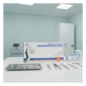Medical Grade Rubber Examination Gloves Disposable Non Sterile Latex Exam Gloves for Hospital