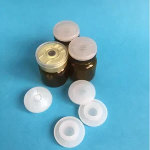 Medical Injection Vial 13mm 20mm Food Grade Silicone Rubber Bottle Stopper Non Spill Crimp Closure