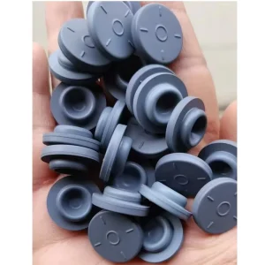 Medical Injection Vial Stopper 20mm Bromobutyl Rubber Coated with PTFE Non Spill YBB Certified Grey Chemical Resistant