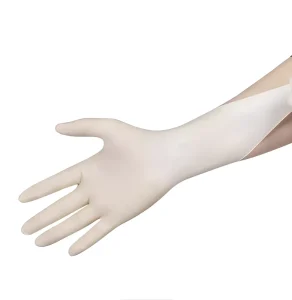 Medical Surgical Disposable Latex Rubber Examination Gloves CE Certified Sterile Antibacterial 3 Year Shelf Life Enhanced