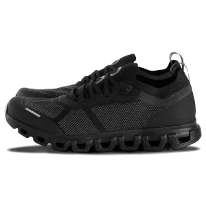 Men All Black Running Shoes Triple Black Thick Ribbed Cushion Sole Lightweight Shock Absorption Lace Up Zapatillas Hombre OEM