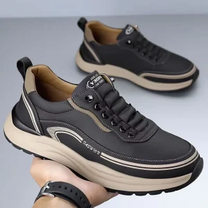 Men Sports Casual Shoes Thick Sole Sneakers Sturdy Workmanship Comfort Fit Ideal for Daily