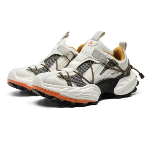 Men Women Modern Chunky Sole Sneakers Adj Table Strap Shock Absorption Technology Supportive Ankle Collar for Gym Daily Wear