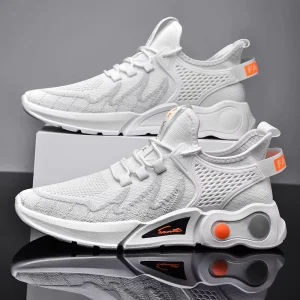 Men and Women’s Court Sneakers Comfortable Breathable Mesh Lace-up Lightweight for Daily Wear in Spring and Autumn Season Shoes