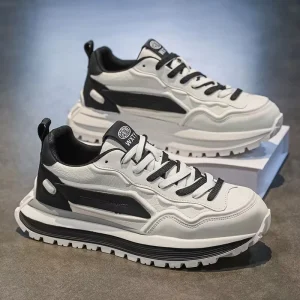 Men’s Breathable Casual Sneakers Non slip Soft Sole Trendy Shoes