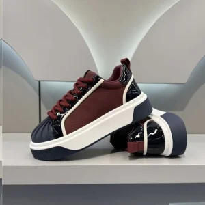 Men’s Breathable Lightweight Mesh Winter/Spring Thick Sole Casual Sports Shoes Leather Upper