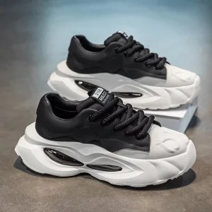 Men’s Casual Shoes Campus Letter Design Personalized Fashionable Thick soled Board Shoes Comfortable Sports Sneaker