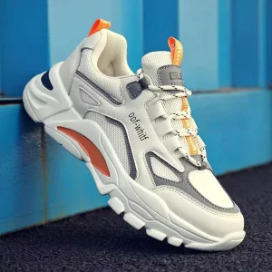 Men’s Shoes New Style Men’s Sports Shoes Low Top Colorful Breathable Comfortable Mesh Wear Resistant Thick Soled Running Shoes