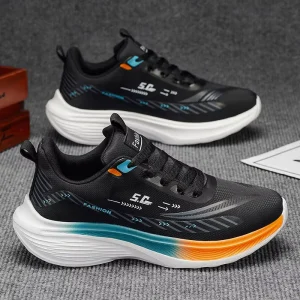 Mens Sneakers Thick soled Wear resistant Anti slip Casual Versatile Comfortable and Breathable Lace up Running Shoes