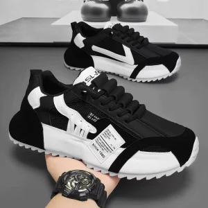 Mens Sports And Leisure Shoes Thick Sole Lightweight Simple Comfortable Soft Breathable Height Increasing Running