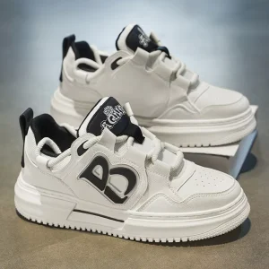 Men’s Sports Casual Sneakers Breathable Height Increasing Lace-Up Comfortable Mesh Trendy Versatile Sporty
